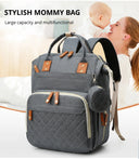 USB Mummy Bag Diaper Bag Backpack Waterproof Large Capacity