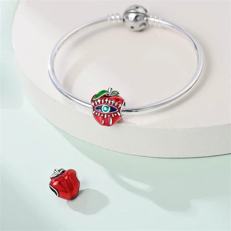 100 Sterling Silver Red Apple Bow