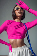 Bright Color Slim Fit Street Style T-shirt Trendy Women's Top