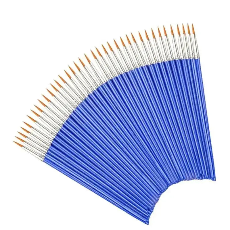 50 Piece Art Brush Set For Beginners Nylon Hair Kit