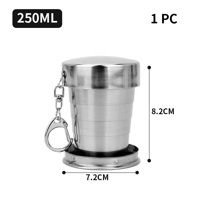 Stainless Steel Retractable Cup Outdoor