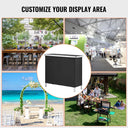 Foldable Portable Bar Table Black