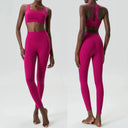 Women Two Piece Gym Set Breathable Quick Dry