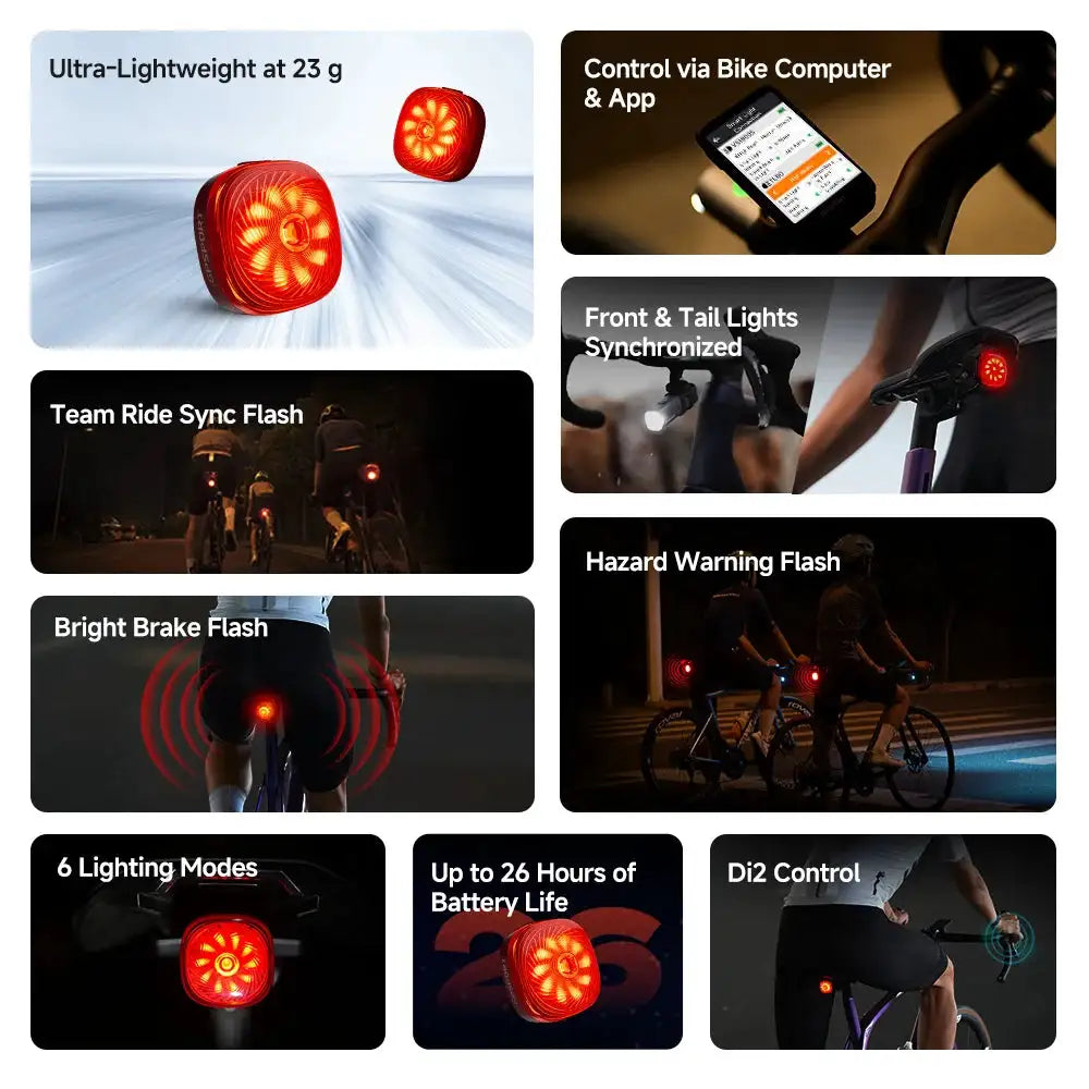 Smart Auto Brake Bike Tail Light — product image 2