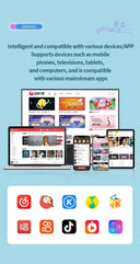 Y1 Wireless Dual Microphones Karaoke Machine KTV DSP