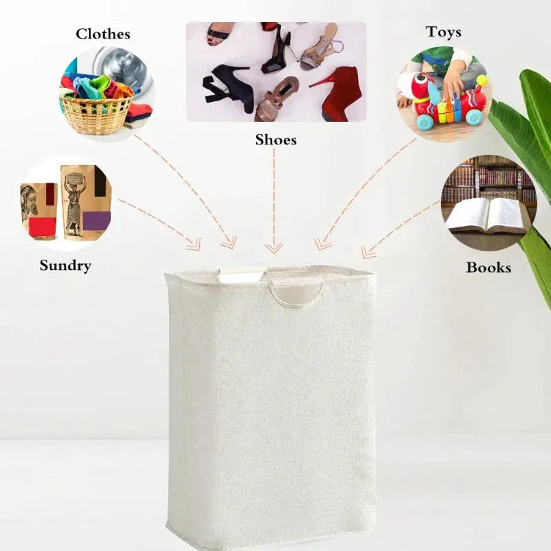 Capacity Storage Dirty Clothes Basket Portable Box 60L