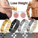 Zinc Alloy Magnetic Detox Bracelet for Men Lymph Drainage