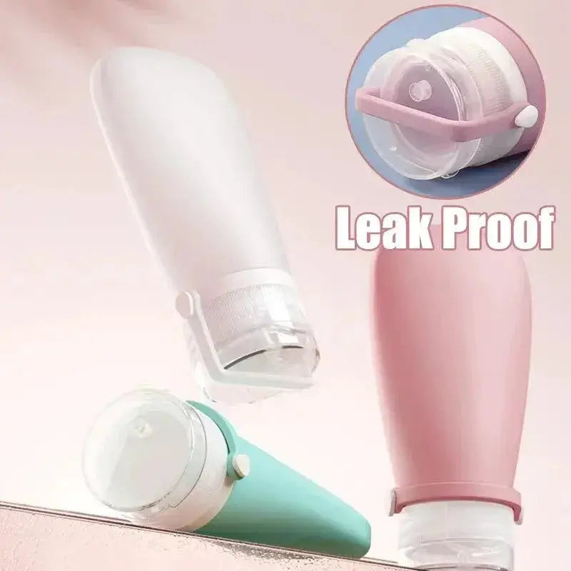 Soft Silicone Split Bottle Set Travel Size 30ml 60ml 90ml