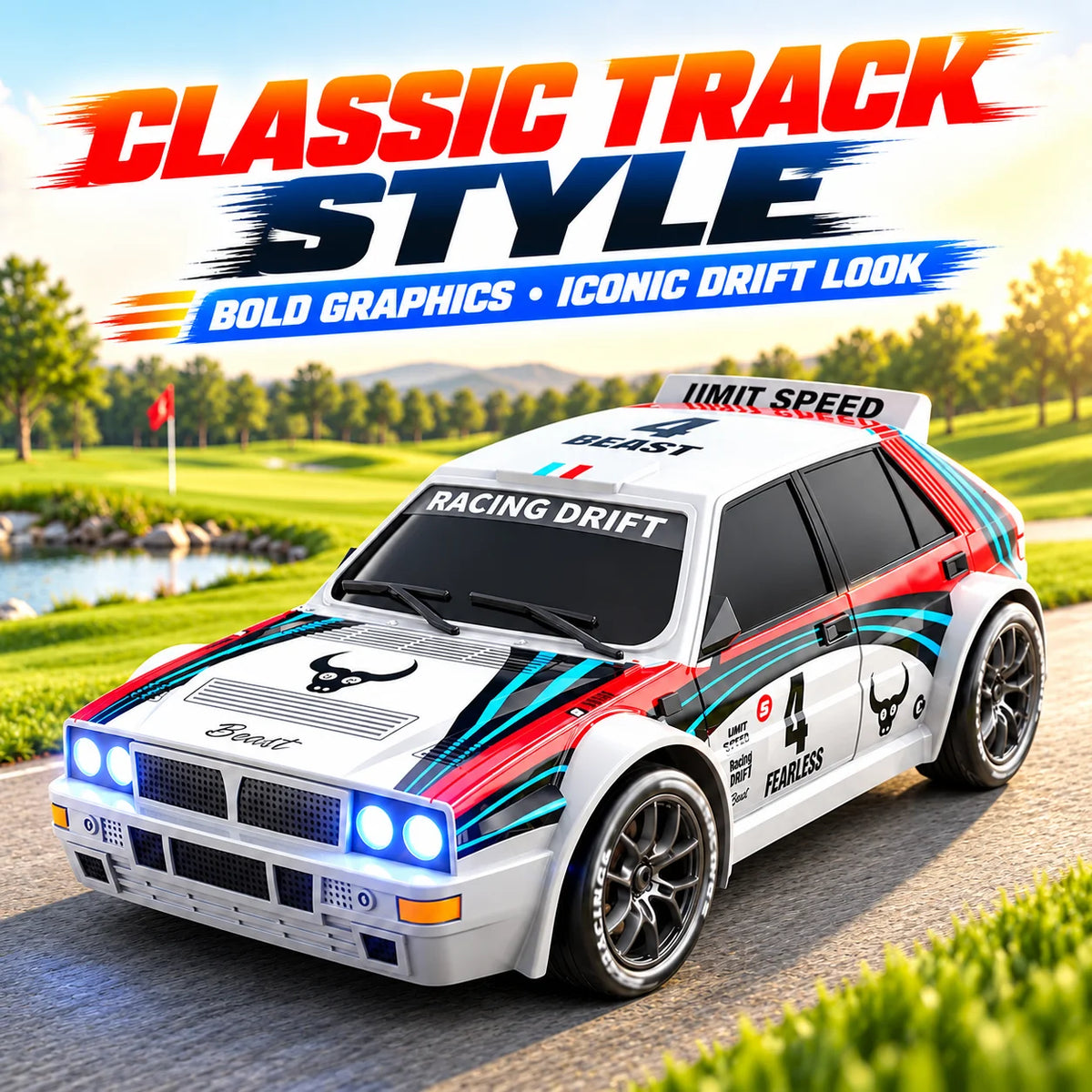 ZNLYRION RC Car Drifting Race Car Scale Wheel Drive Adjustable Speed — product view 5