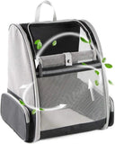 Portable Bubble Pet Carrier with Clear Window and Seatbelt Attachments