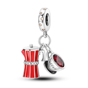 Red Color Series Charm Beads