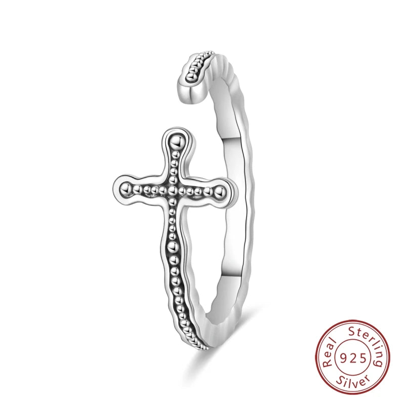 Adjustable Ring Sterling Silver Mermaid