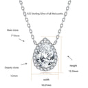 Sterling Silver Moissanite Pendant