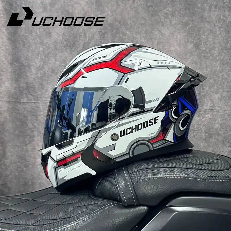 DOT Flip-Up Off-Road Motorcycle Helmet — product view 17
