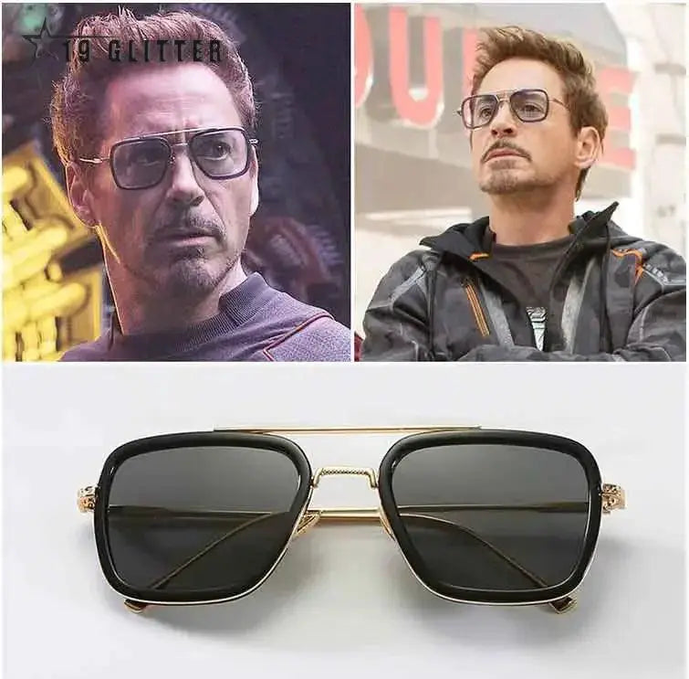 UV400 Clip On Round Rimless Sunglasses For Men Vintage Mini