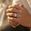 Moissanite Ring In Sterling Classic