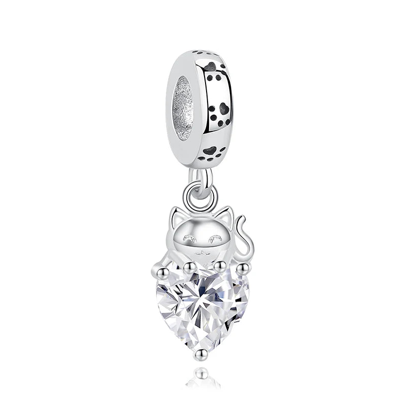Sterling Silver Charm Love Pets