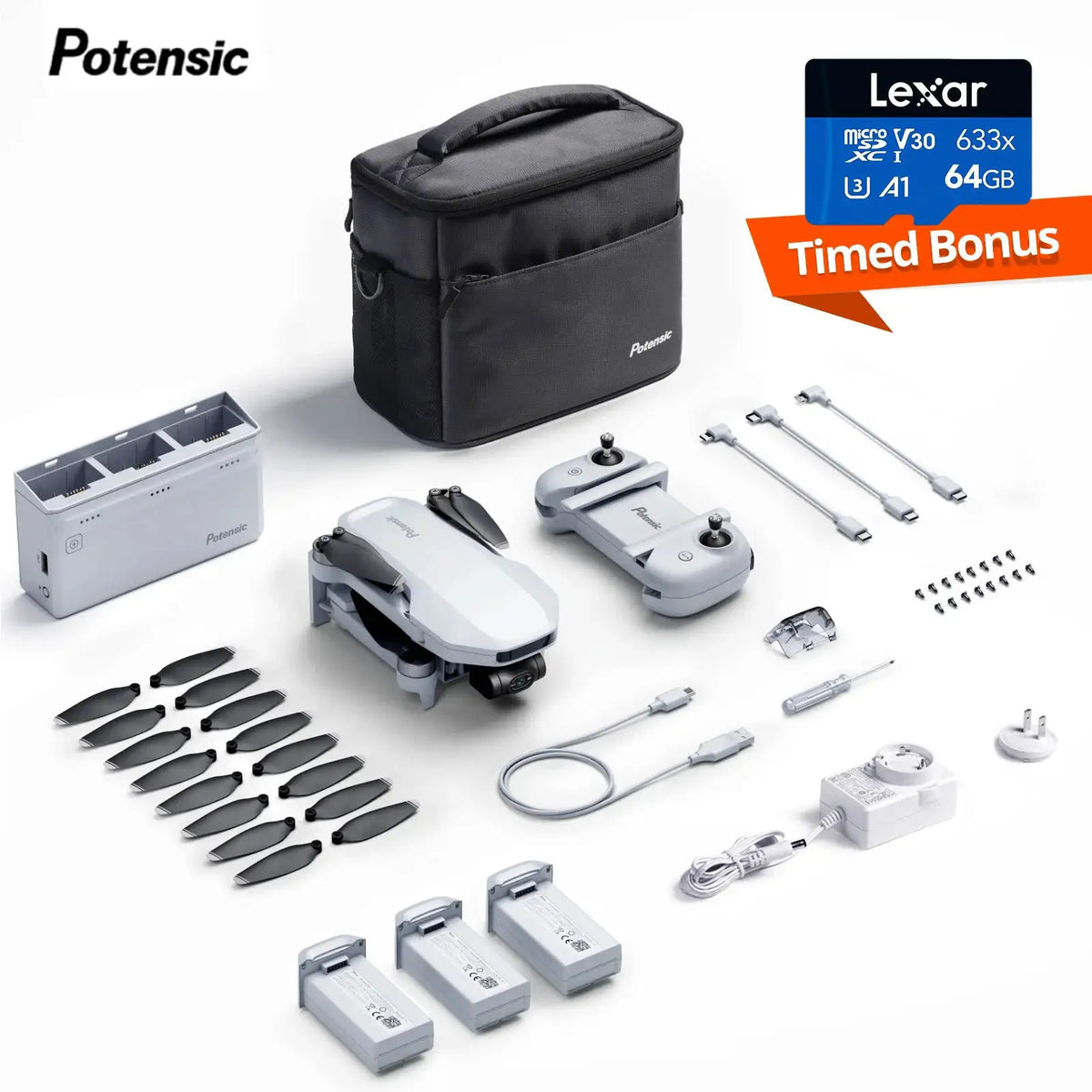 Potensic GPS Professional Drone Max , Gimbal, Visual Tracking — product view 7