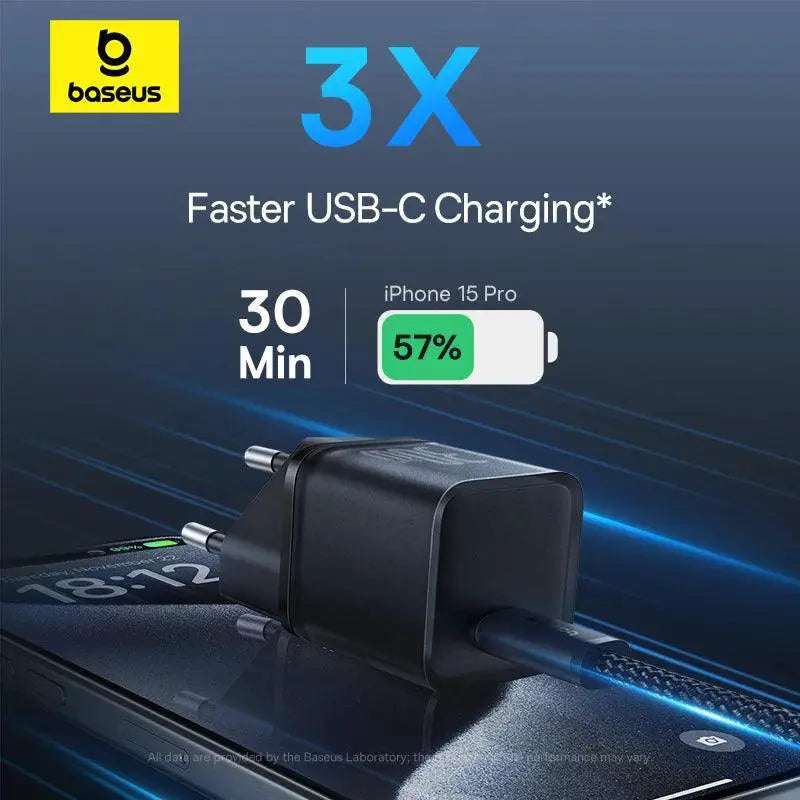 Baseus GaN Charger Turbo Charging Solution 30W Fast Charge