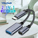 USB C OTG Adapter - 2 In 1 PD Fast Charging