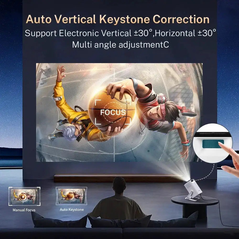 Mini Projector Native , Decoding, WiFi & BT , Android — product view 3