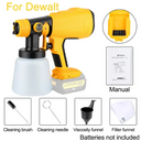 Cordless 800ML Electric Paint Sprayer For 18V 20V Use