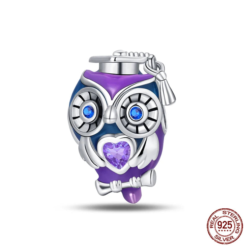 Qikaola Bracelet Blue Zircon Owl