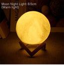 3D Color Changing Moon Lamp: LED Night Light for Home Decor
