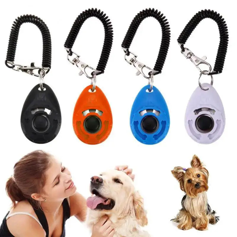 Pet Training Clicker Colorful Portable Sound Keychain