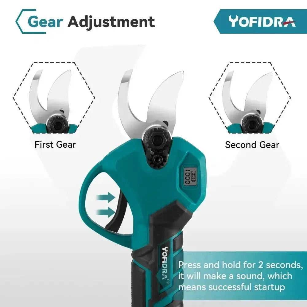 Yofidra 30mm Cordless Brushless Electric Pruning Shears - OurLum.com