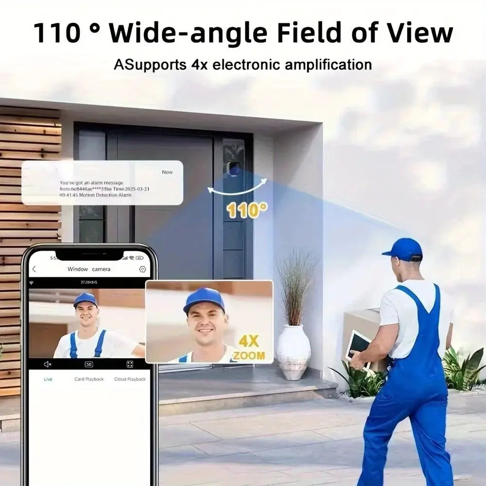 1080P WiFi Window Camera Full Color Night Vision Two Way Audio Baby Monitor - stepyours.com