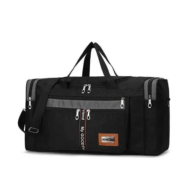 Waterproof Waxed Canvas Leather Travel Bag For Men Carry On