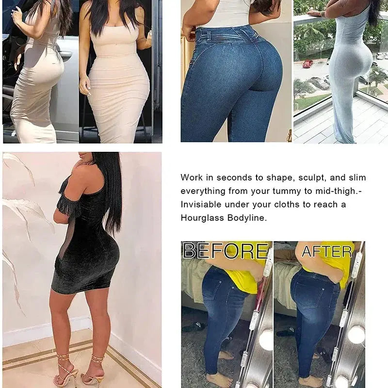 High Waist Padded Butt Lifter Shapewear For Women Pads