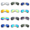 Unisex Gradient Mirror Pilot Sunglasses with UV400 Protection