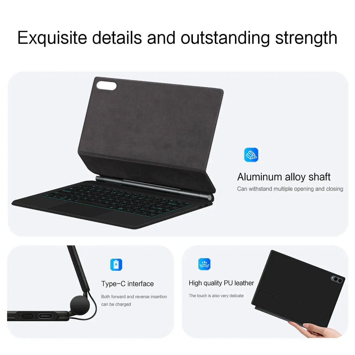 Magic Keyboard Case For Samsung Galaxy Tab S11 Ultra 14.6'' 2025 SM-X930 X936B Smart Cover Folio For Tab S11 11" X730 X736B Case