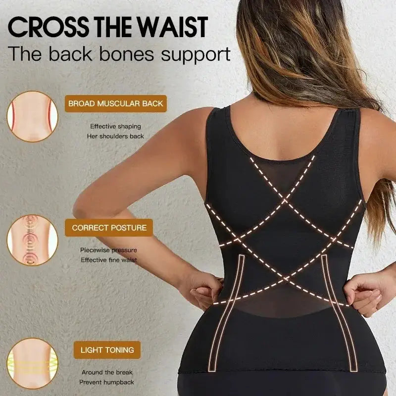 Women Waist Trainer Corset Bodysuit Push Up Slimming Belt