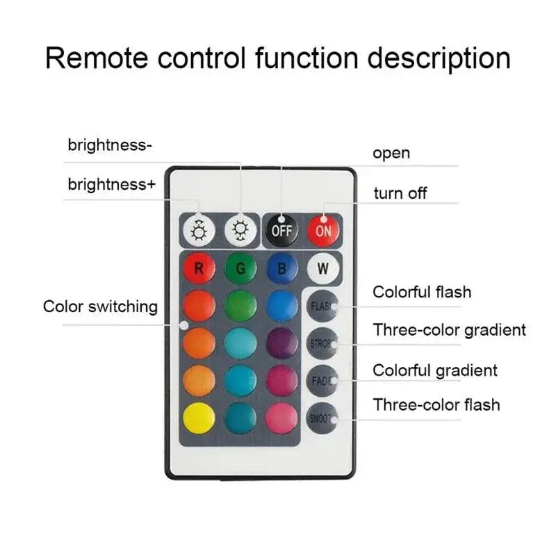 Rechargeable 3D Moonlamp With Remote Color Change Nightlight