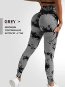 Tie Dye Leggings Seamless High Waist for Women Fitness Wear