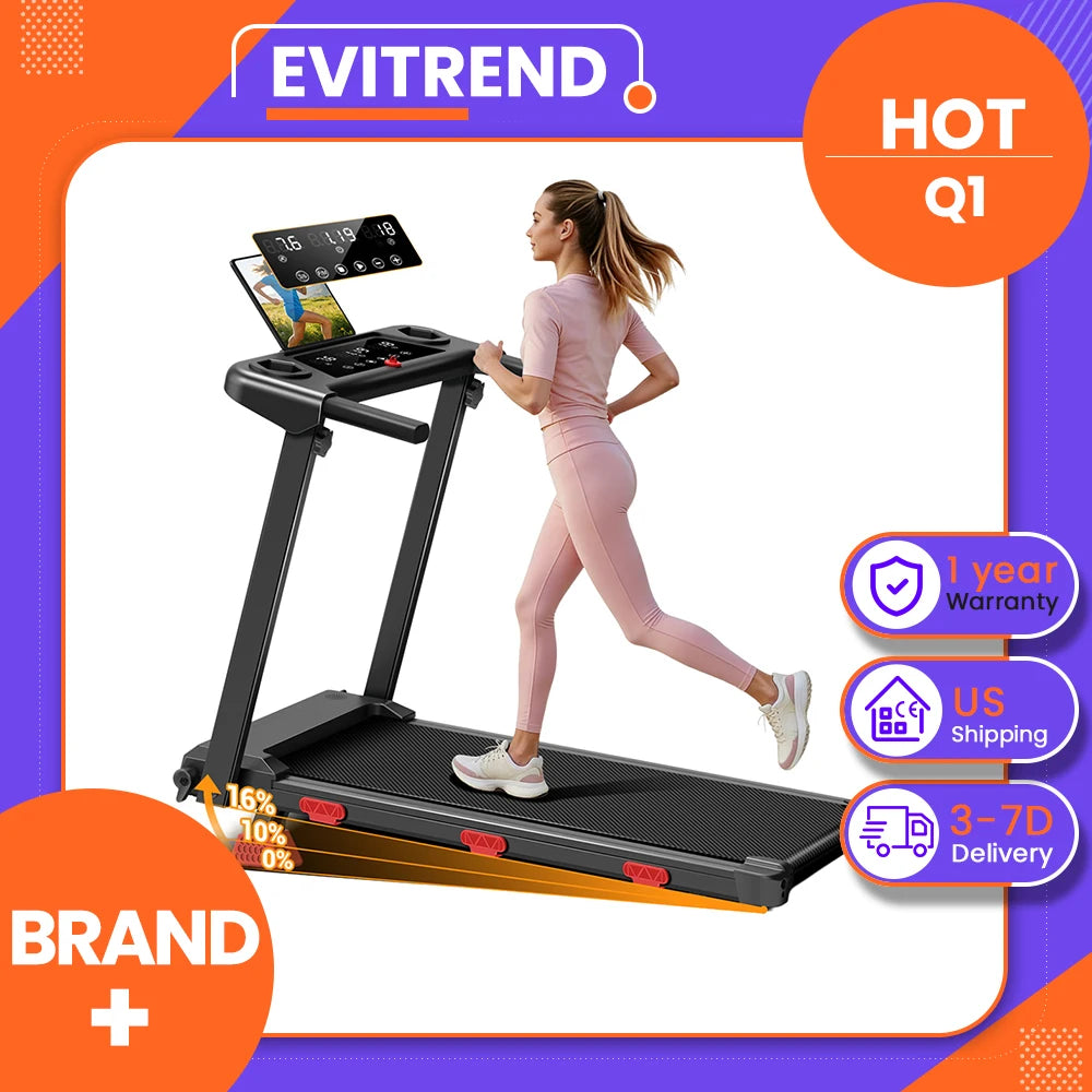 EviTrend Q1 Foldable Treadmill 16