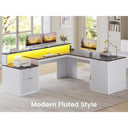 Wooden Office Desk With Drawers