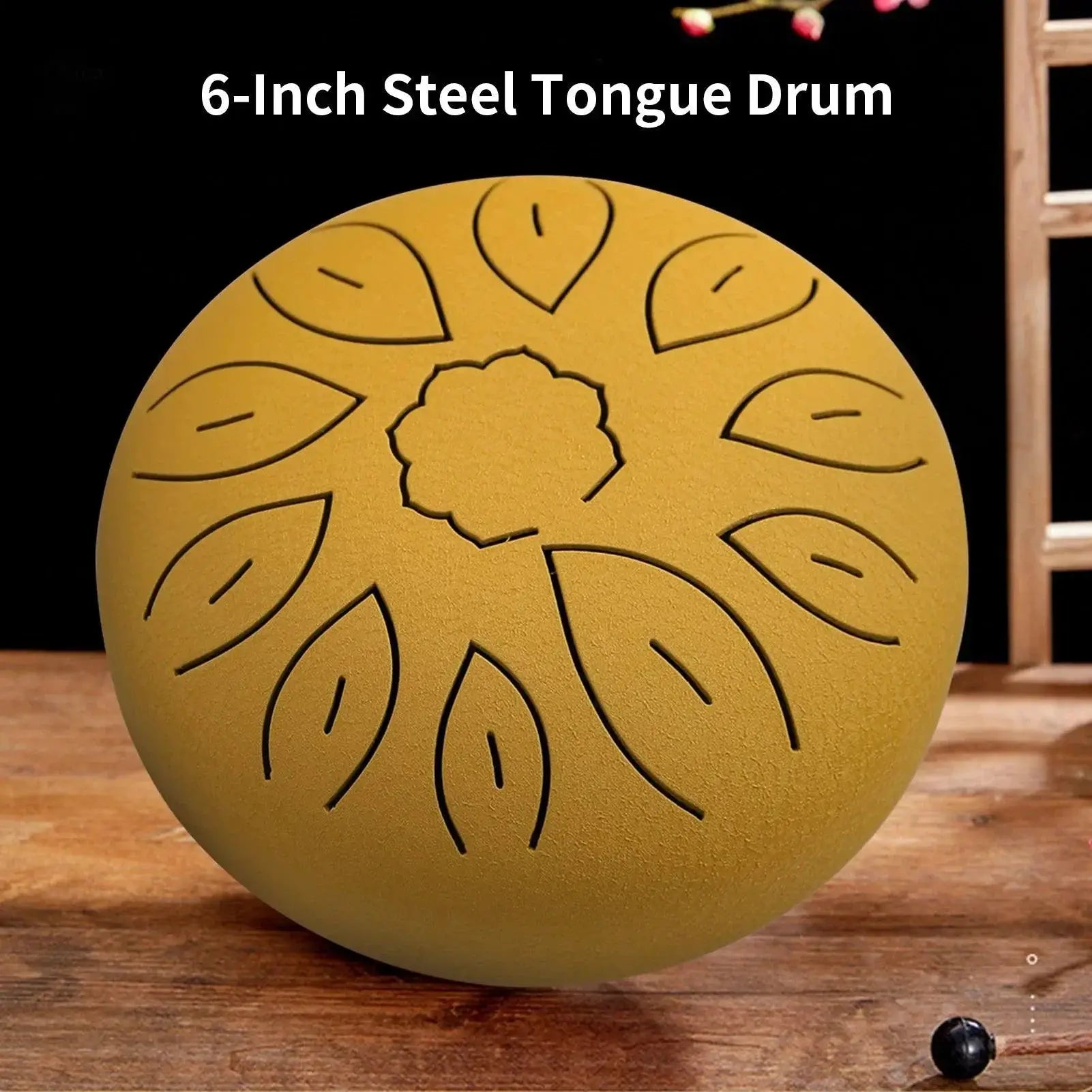 6 Inch Steel Tongue Drum 11 Notes Handpan C Key Yoga
