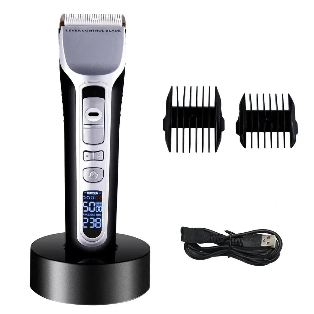 Hair Clipper USB Rechargeable Trimmer With Titanium Blade