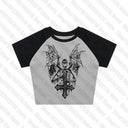Graphic Harajuku Dress for Punk Women