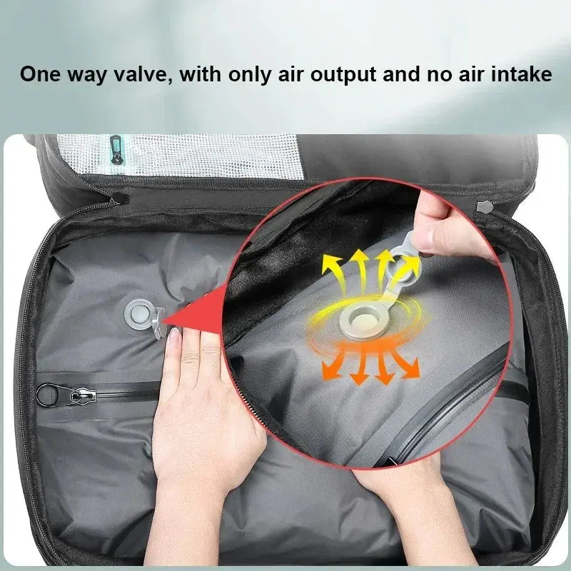 Expandable Airbag Backpack For Men 16 Inch Waterproof Bag