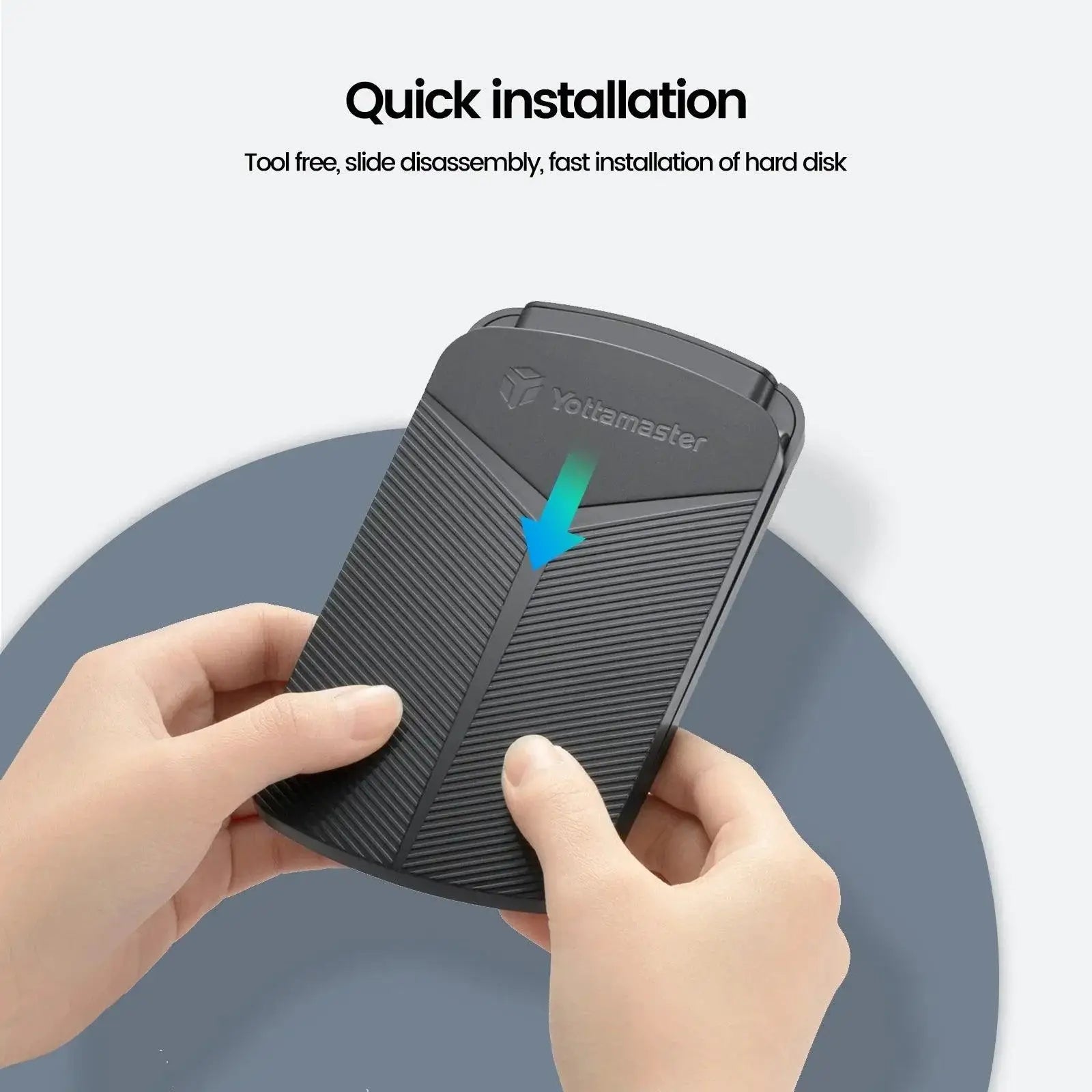 Yottamaster 2.5 Inch HDD Enclosure USB 3.0 Type C Case