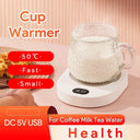 USB Cup Warmer 5V Mug Heater For Coffee Tea Desk Home Office Keeps Drinks Hot