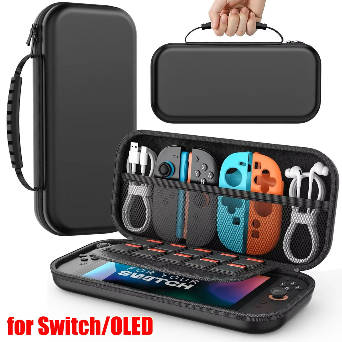 Switch Compatible Console Travel Case