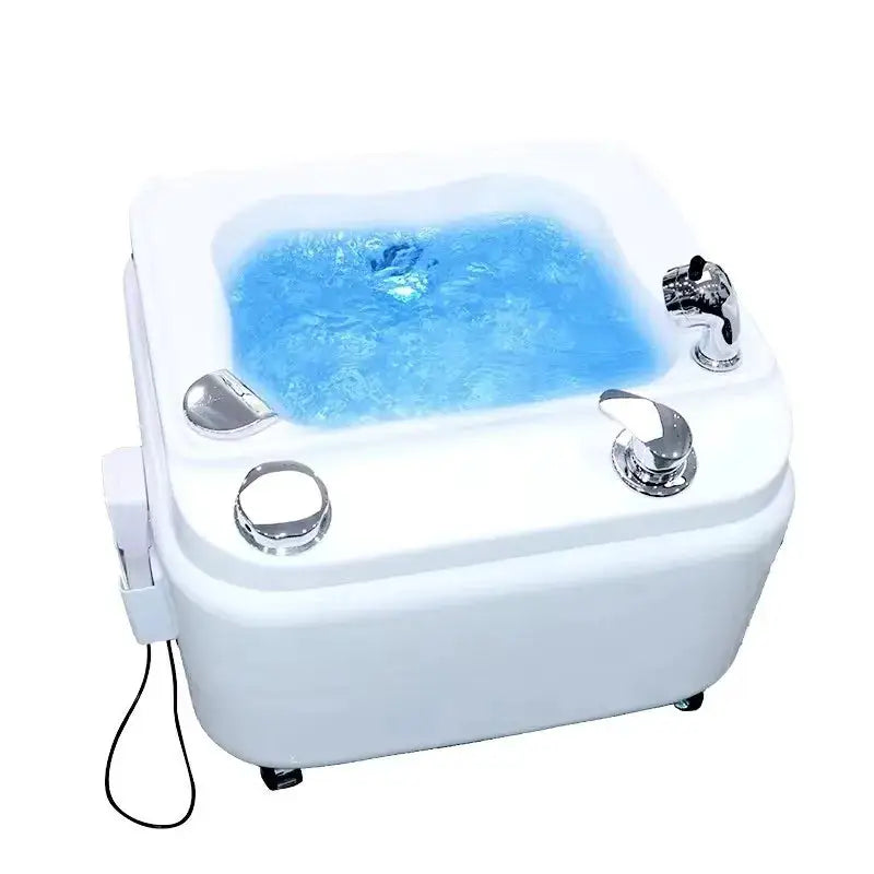 Foot Basin Constant Temperature Heating Massage Footbath with One-Button Drainage Timing Deep Clean Foot Bath for Salon
