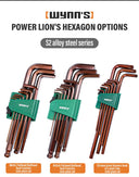 WYNNS Allen Wrench Set Hex Key 9pcs Tool for Repairs