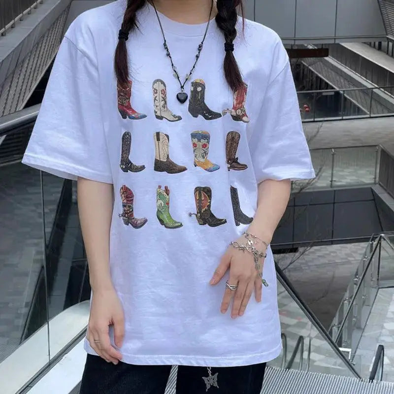 Vintage Cowgirl Graphic Tee Retro Western Boho Top
